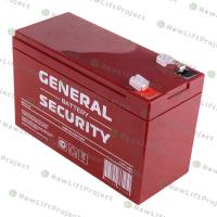 Аккумулятор 12В 7,2Ач 151x65x94мм клеммы F1 GS7.2-12 General Security Аккумулятор 12В 7,2Ач 151x65x94мм клеммы F1 GS7.2-12 General Security