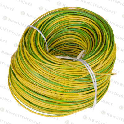 Провод установочный желто-зеленый ПуГВ/ПВ-3 1х2,5.