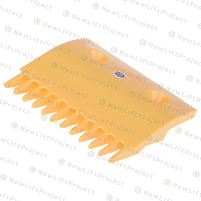 Гребенка центральная эскалатора SCE пластиковая желтая 12 зубьев ASA00B656 LG Sigma